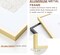 11x14 Picture Frame Gold, Aluminum 11 x 14 Poster Frames with 8x10 Removable Mat, Vertical and Horizontal Display, Wall Hook Hanging, High-Definition Plexiglass, Set of 1